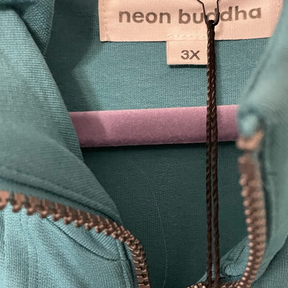 NWT Neon Buddha Roadtrip Women's Jacket 3X Color Green/Teal “Cyan” - Picture 7 of 16